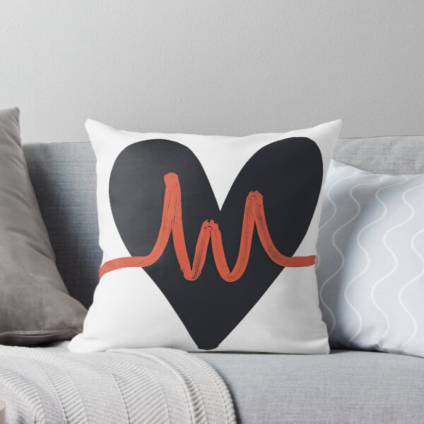 Item preview, Heart with red heartbeat line designed and sold by AleCala.