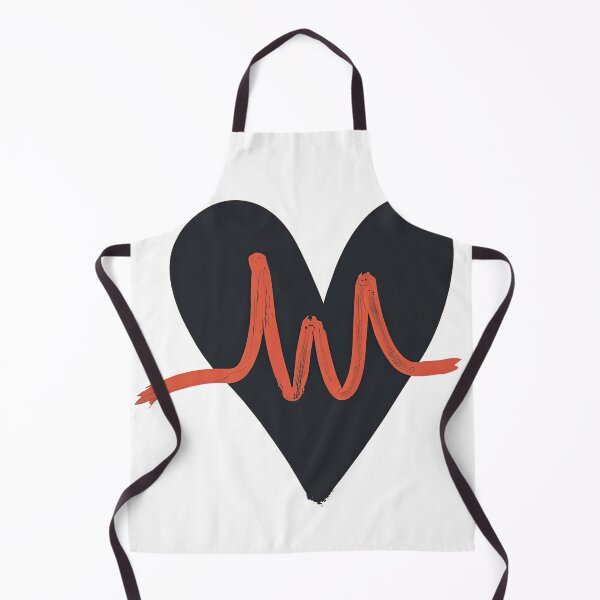 Item preview, Heart with red heartbeat line designed and sold by AleCala.