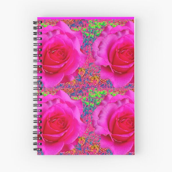 Item preview, FUCHSIA ROSE FLOWERS PATTERN ART designed and sold by sharlesart.
