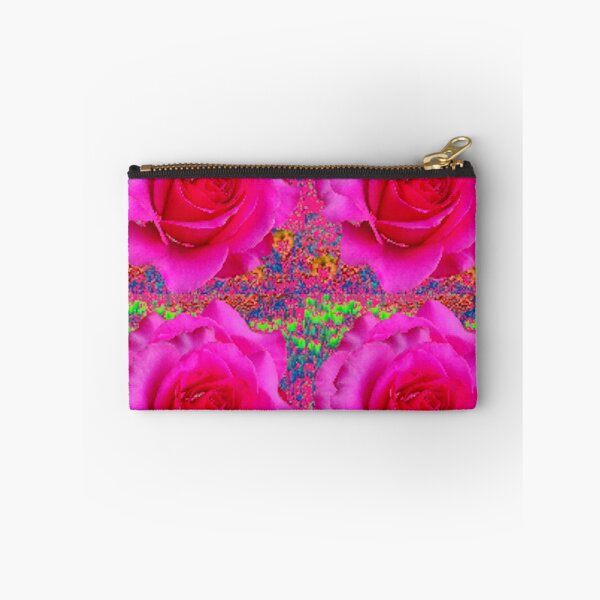 Item preview, FUCHSIA ROSE FLOWERS PATTERN ART designed and sold by sharlesart.