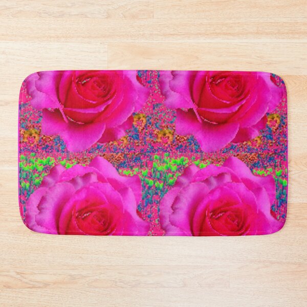 Artikelvorschau, FUCHSIA ROSENBLUMENMUSTER KUNST entworfen und verkauft von sharlesart.