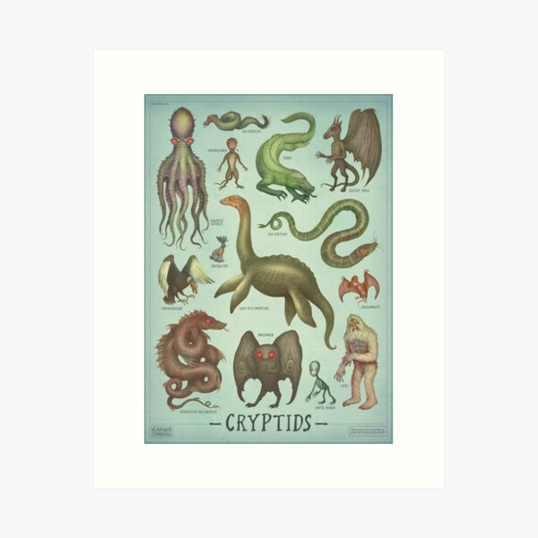 Item preview, Cryptids - Cryptozoology species designed and sold by Cabinet Of Curiosities by Vlad.