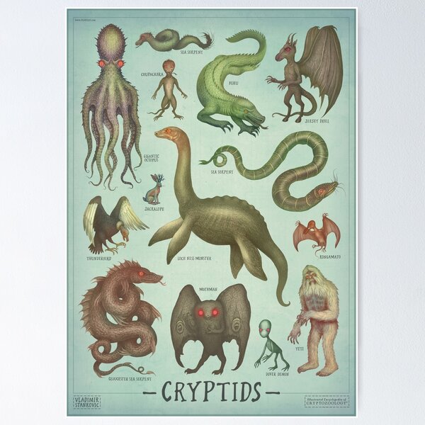 Item preview, Cryptids - Cryptozoology species designed and sold by Cabinet Of Curiosities by Vlad.