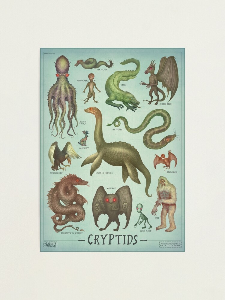Alternate view of Cryptids - Cryptozoology species Photographic Print