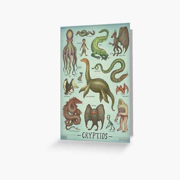 Cryptids - Cryptozoology species Greeting Card