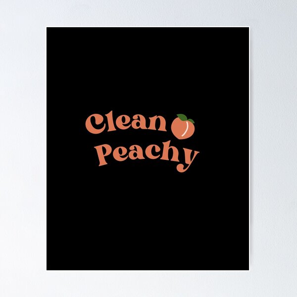 Item preview, Cute Funny Saying Peachy Clean bathroom decor  designed and sold by InspireSticker.