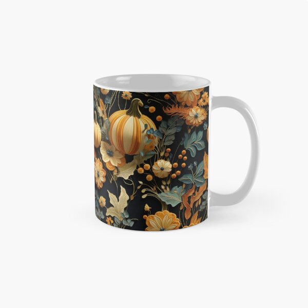 Item preview, 3D Ornate Fall Pumpkin and Flowers Pattern designed and sold by wizardsncastles.