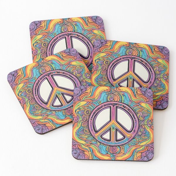 Item preview, Psychedelic Peace Sign Tie-dye  designed and sold by Inkd-Tee.