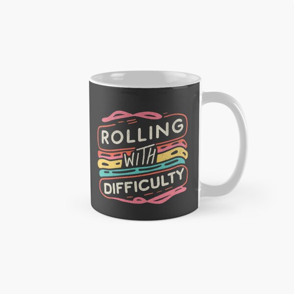 Item preview, Rolling With Difficulty, Typographic Motivational Quote Retro Style designed and sold by Beanster-nl.
