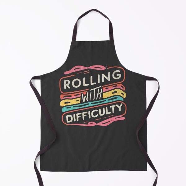Item preview, Rolling With Difficulty, Typographic Motivational Quote Retro Style designed and sold by Beanster-nl.