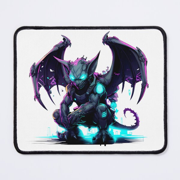 Item preview, Cyberpunk Gargoyle in Neon Colors designed and sold by SchorlCraft.