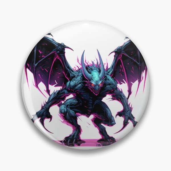 Item preview, Cyberpunk Gargoyle in Neon Colors designed and sold by SchorlCraft.