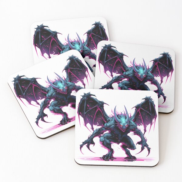 Item preview, Cyberpunk Gargoyle in Neon Colors designed and sold by SchorlCraft.