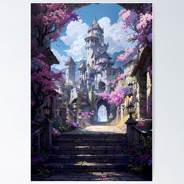 Item preview, Cherry Medieval Castle designed and sold by DigitalRevvi.