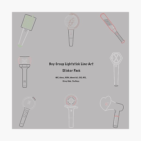 Stray Kids Lightstick Wall Art for Sale