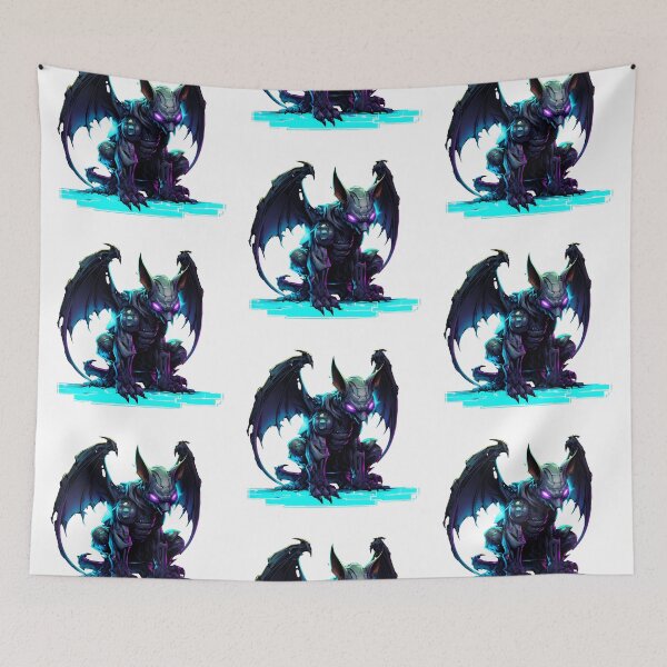 Item preview, Cyberpunk Gargoyle in Neon Colors designed and sold by SchorlCraft.