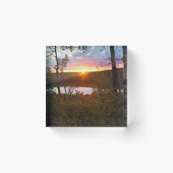 Item preview, Autumn Sunset over Aspen Lake designed and sold by Amy Mitchell.