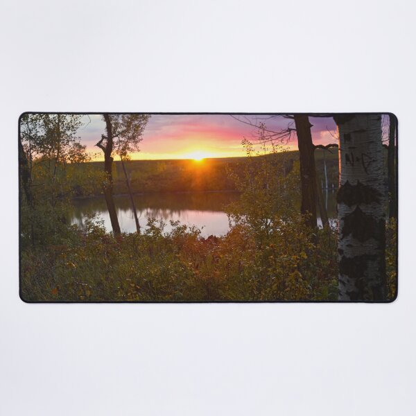 Item preview, Autumn Sunset over Aspen Lake designed and sold by Amy Mitchell.