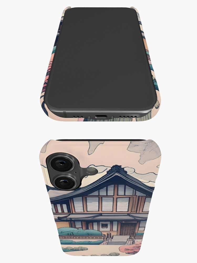 Thumbnail 3 of 4, iPhone Case, Old Traditional Korean house Hanok Drawing designed and sold by Patricks-Art.