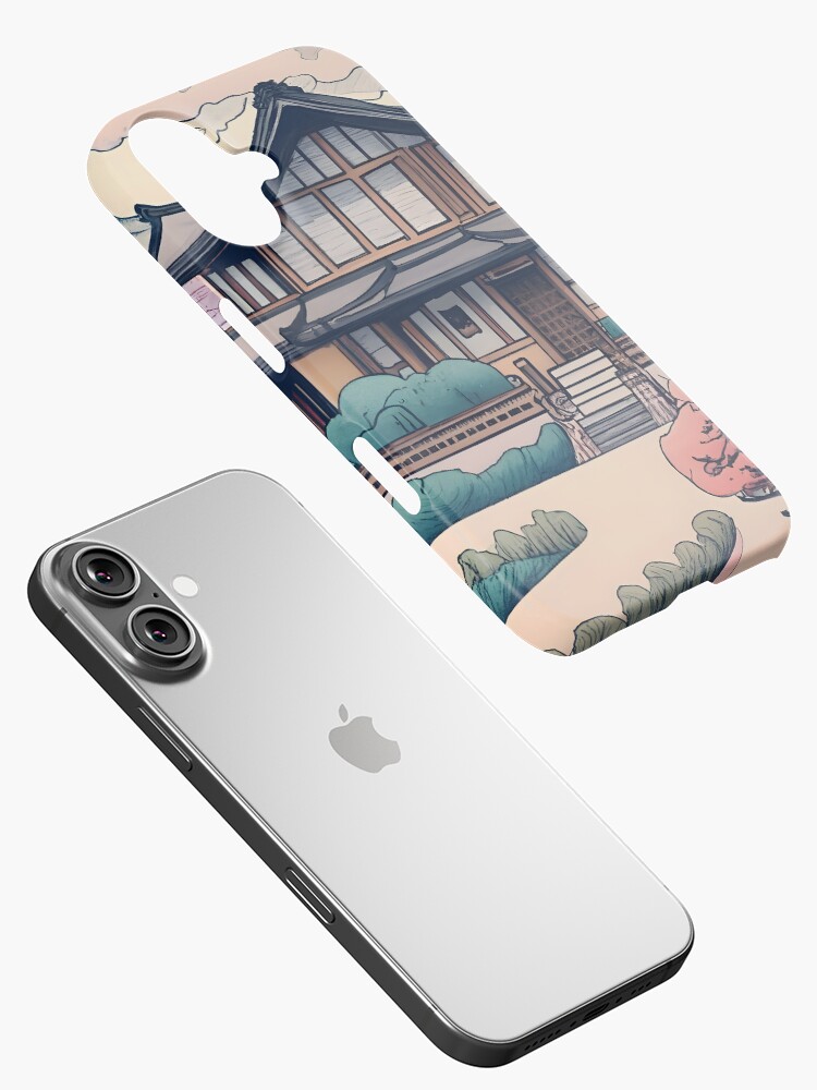Thumbnail 2 of 4, iPhone Case, Old Traditional Korean house Hanok Drawing designed and sold by Patricks-Art.
