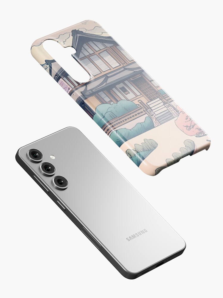 Thumbnail 2 of 4, Samsung Galaxy Phone Case, Old Traditional Korean house Hanok Drawing designed and sold by Patricks-Art.