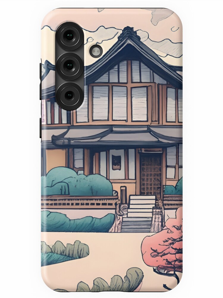 Thumbnail 1 of 4, Samsung Galaxy Phone Case, Old Traditional Korean house Hanok Drawing designed and sold by Patricks-Art.