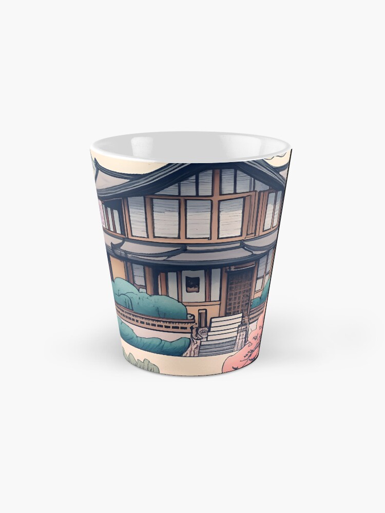 Thumbnail 2 of 4, Coffee Mug, Old Traditional Korean house Hanok Drawing designed and sold by Patricks-Art.