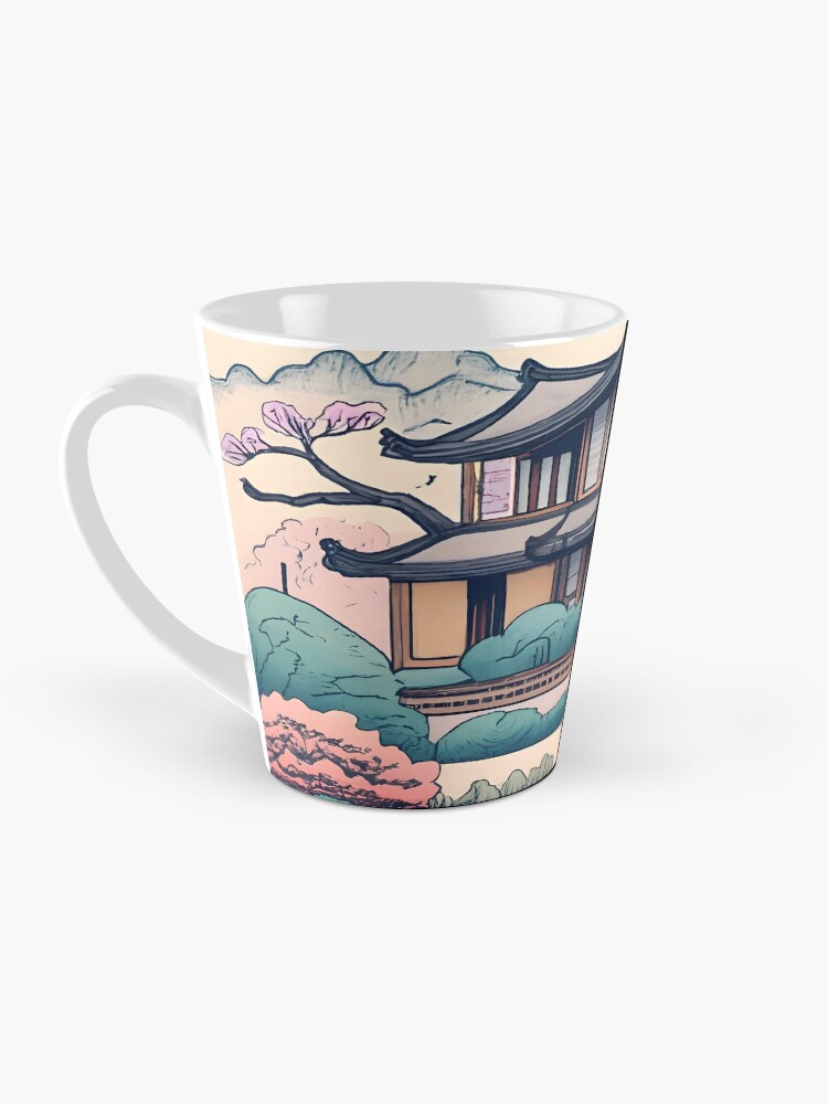 Thumbnail 3 of 4, Coffee Mug, Old Traditional Korean house Hanok Drawing designed and sold by Patricks-Art.