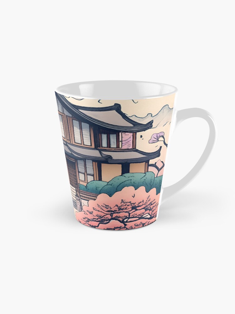 Thumbnail 1 of 4, Coffee Mug, Old Traditional Korean house Hanok Drawing designed and sold by Patricks-Art.