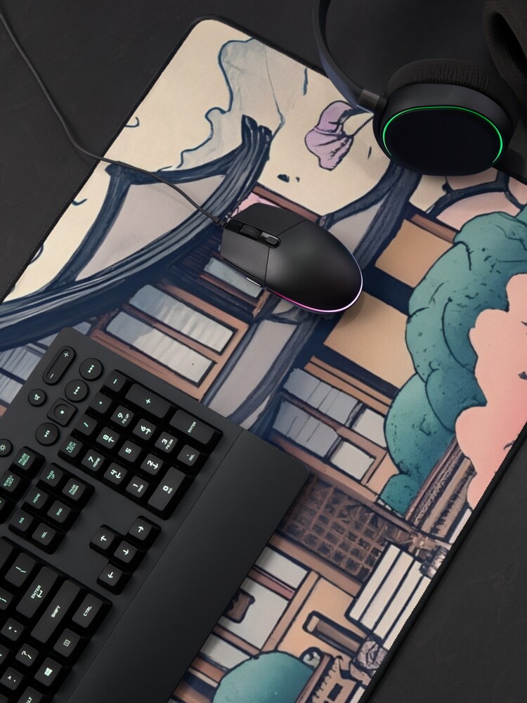 Thumbnail 4 of 5, Mouse Pad, Old Traditional Korean house Hanok Drawing designed and sold by Patricks-Art.