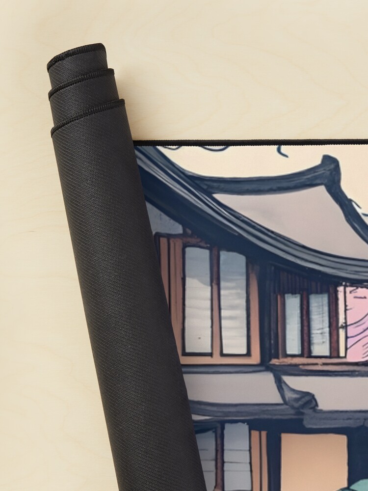 Thumbnail 2 of 5, Mouse Pad, Old Traditional Korean house Hanok Drawing designed and sold by Patricks-Art.