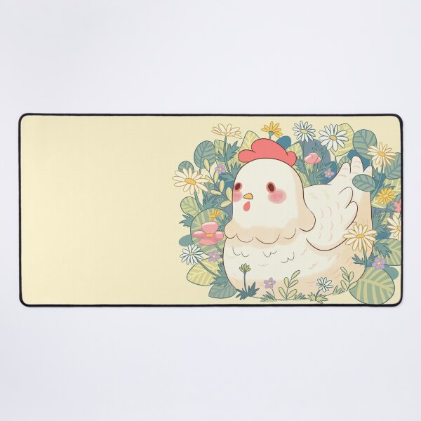 Item preview, Cute chicken with flowers pastel colors designed and sold by Yaragold.
