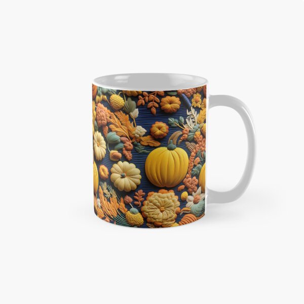 Item preview, 3D Embroidery Fall Pumpkin and Flowers Pattern designed and sold by wizardsncastles.