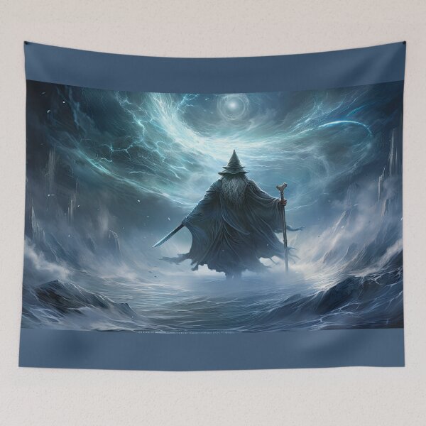 Item preview, Wave Whisperer: The Wizard's Ethereal Dance designed and sold by Newpixelland.