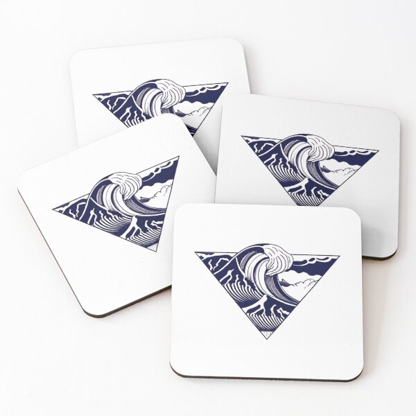 Item preview, Triangular graphic with waves designed and sold by Aktio  Design.