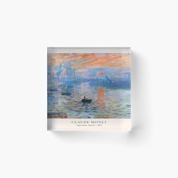 Item preview, Claude Monet Impression, Soleil Levant (Rising Sun), shower curtain, mousse pad, tapestry, blancket designed and sold by Suzana Djordjevic.