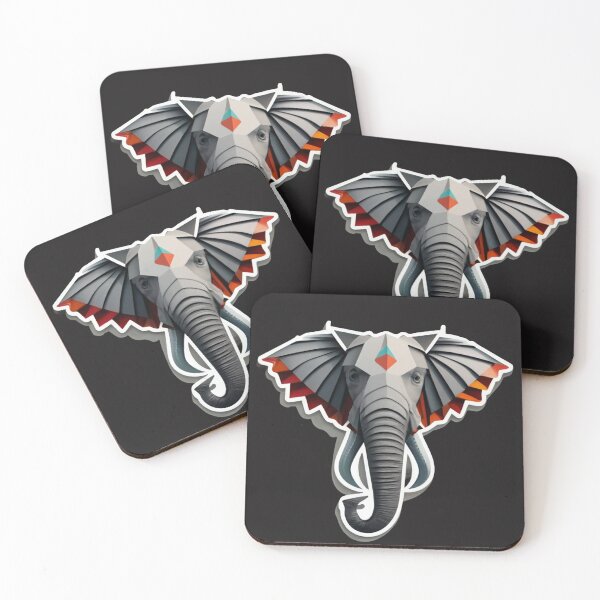 Item preview, Origami elephant head designed and sold by Aktio  Design.