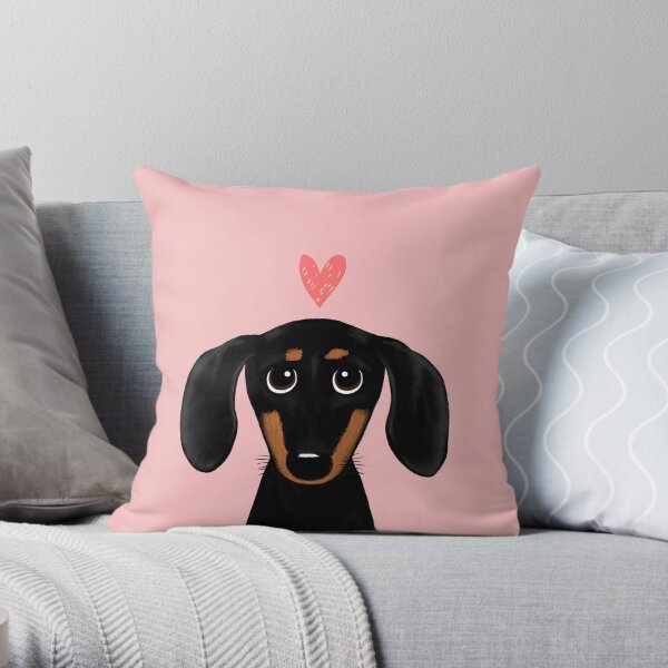 weiner dog pillow