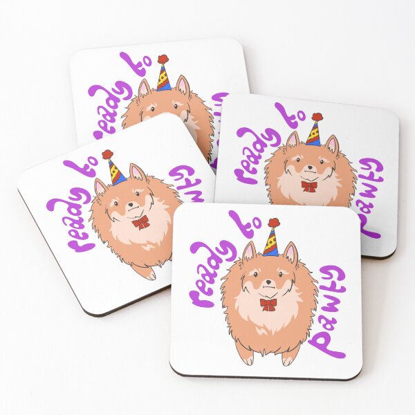Item preview, Pomeranian: Ready to Pawty designed and sold by CorgiBoop.