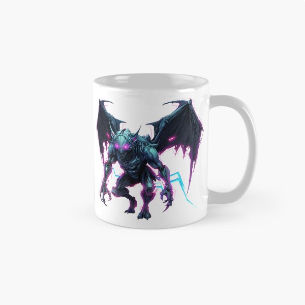 Item preview, Cyberpunk Gargoyle in Neon Colors designed and sold by SchorlCraft.