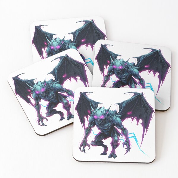 Item preview, Cyberpunk Gargoyle in Neon Colors designed and sold by SchorlCraft.