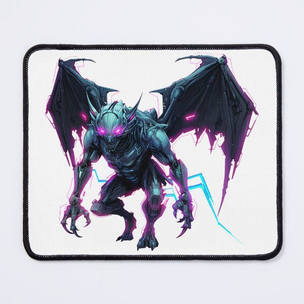 Item preview, Cyberpunk Gargoyle in Neon Colors designed and sold by SchorlCraft.