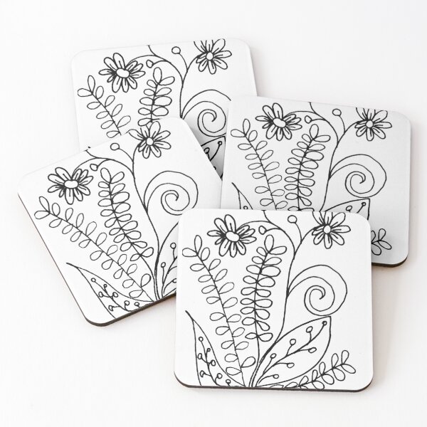 Item preview, Happy floral design  designed and sold by annesblueart.