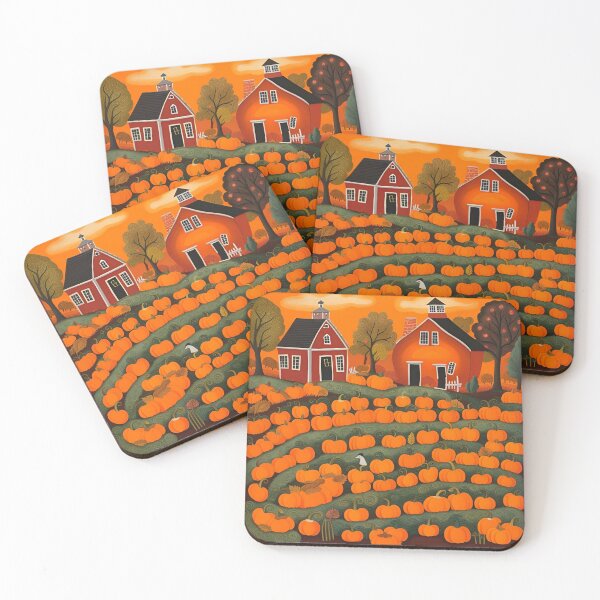 Item preview, Halloween in village,  American folk art 2 designed and sold by Gala-life1.
