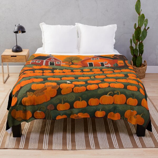 Item preview, Halloween in village,  American folk art 2 designed and sold by Gala-life1.