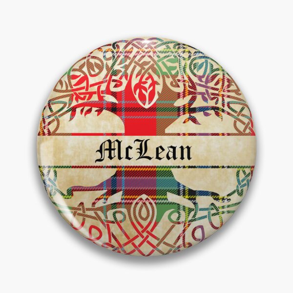 Item preview, McLean Tree of Life Clan Scottish Surname tartan designed and sold by BagTown Clans.