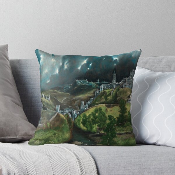 Item preview, El Greco, View of Toledo, cotton bag, shower curtain, mousse pad, hat, stickers designed and sold by Suzana Djordjevic.
