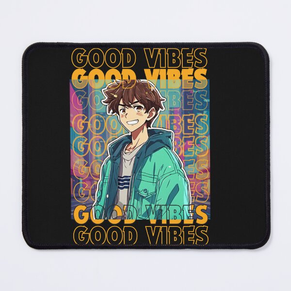 Item preview, Good Vibes Anime Boy designed and sold by chrismaecanes.