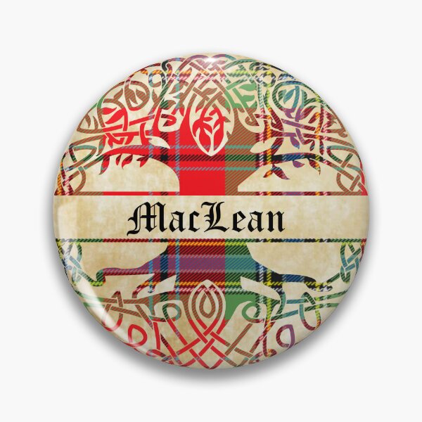 Item preview, MacLean Tree of Life Clan Scottish Surname tartan designed and sold by BagTown Clans.
