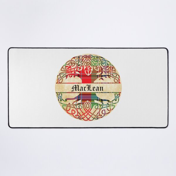 Item preview, MacLean Tree of Life Clan Scottish Surname tartan designed and sold by BagTown Clans.